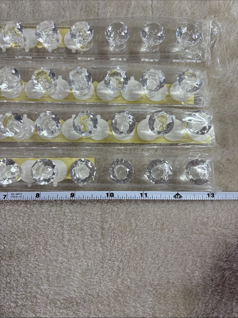 Acrylic wall jewelry organizer Set of 4